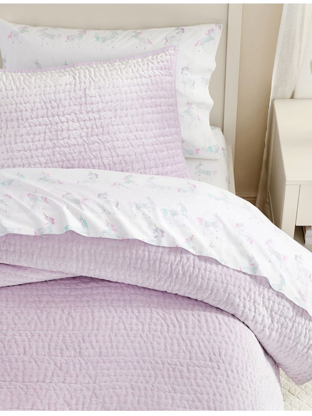 POTTERY BARN VELVET PICK STITCH QUILT & SHAMS
